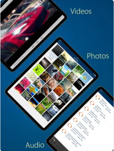Folder Lock interface displayed on an iPad