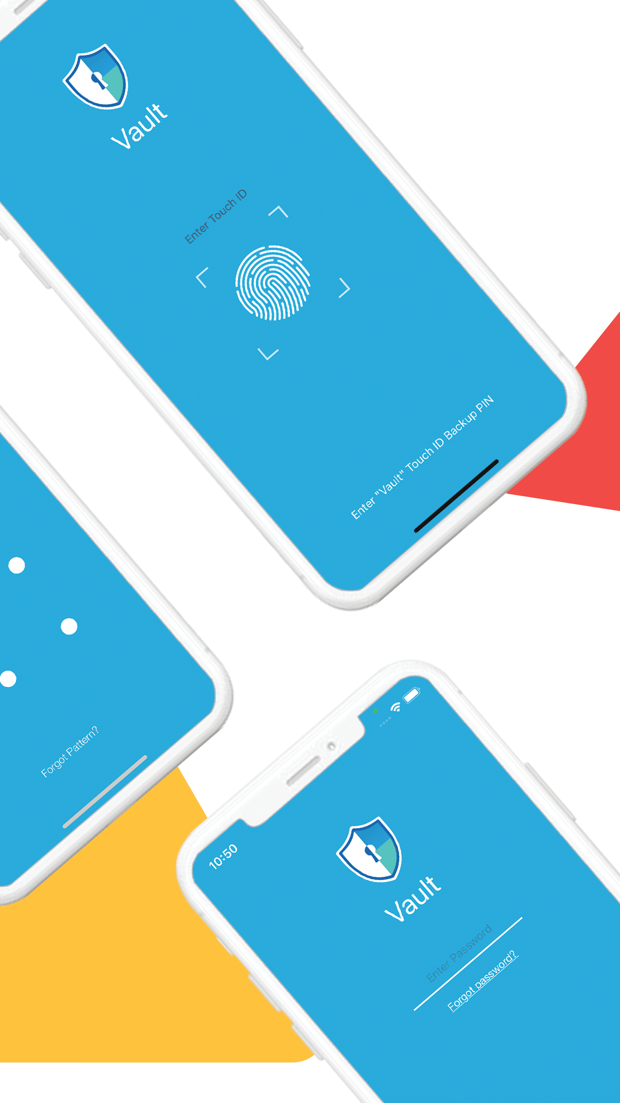 Touch ID authentication screen on an iPhone