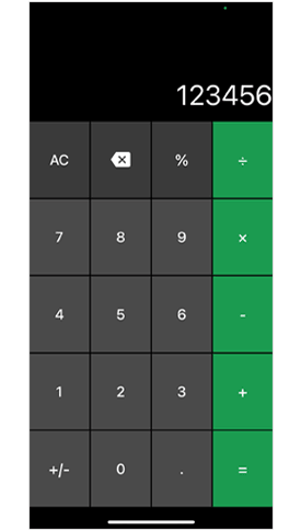 Secure mobile content organizer screen